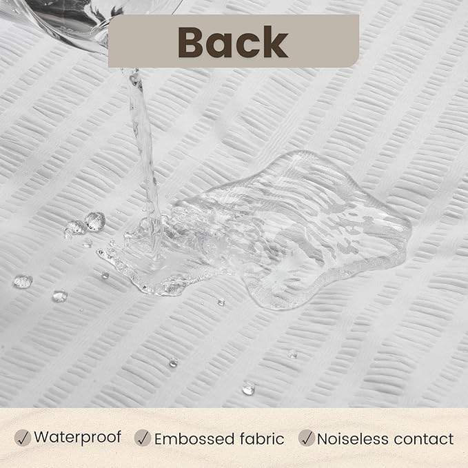 QUIETSEA Reversible Twin Mattress Topper Egg Crate Memory Foam Mattress Topper, Bamboo Viscose Mattress Pad Twin, Noiseless Waterproof Mattress Cover with Deep Pocket Stretches up to 21", 39" x 75"