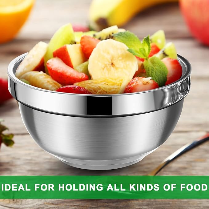 20 Pack 304 Stainless Steel Bowls Set 13oz Metal Double Walled Insulated Snack Mixing Lightweight Multipurpose Toddler Dinner Bowls for Ice Cream, Cereal, Snack
