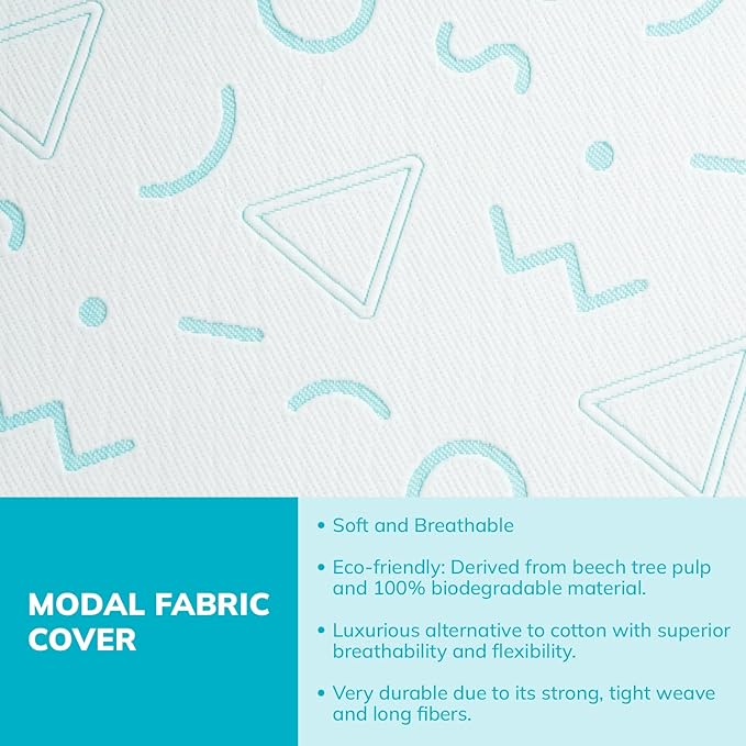 MLILY 5 Inch Twin Mattress for Kids, Bunk Bed Mattress, Made in The USA of US Foam and Global Materials, CertiPUR-US Certified, Medium Firm Trundle Foam, Blue