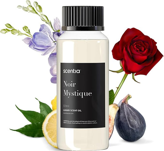 Hotel Diffuser Oil Inspired by The Edition Hotel Scent-120 mL 4.06 fl oz-Fragrance Oil Blend Rose, Bergamot and Musk Notes for Aromatherapy Diffusers and Humidifiers-Noir Mystique, Mothers Day Gift