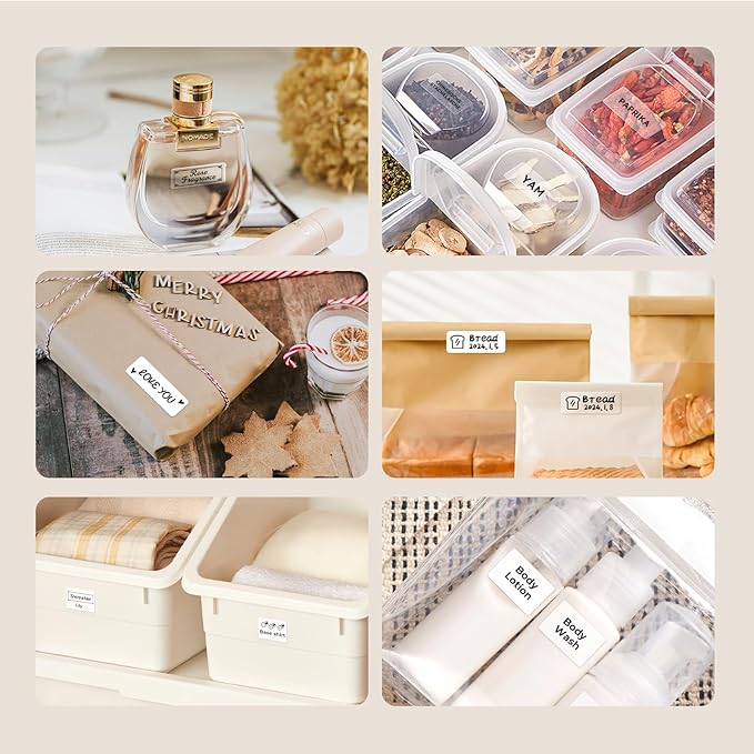 NIIMBOT Labels, 2 Rolls Refill Thermal Label for Label Maker B1/B21/B21Pro/B3S/B31/K3, Waterproof, Oil-Proof and Tear-Proof Sticker Labels, 1.2'' x 0.6''x2 (30x15mmx2) White