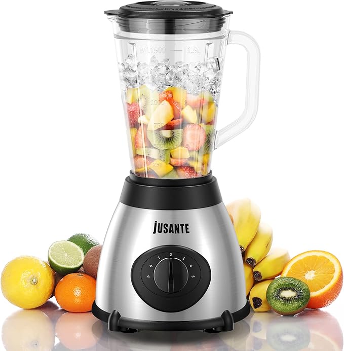 Countertop Blender, 1000W Professional Smoothie Blender for Kitchen, Shakes, Smoothies High Speed Ice Crusher Frozen Drinks 48oz Glass jar