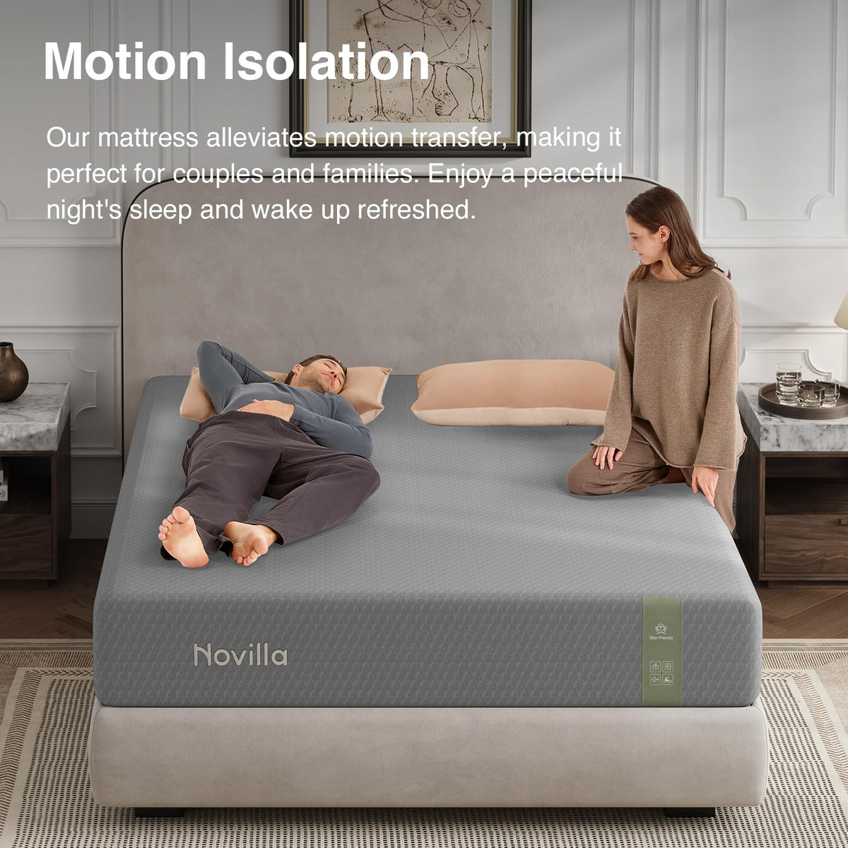 Novilla King Mattress, 10 Inch Gel Memory Foam Mattress King Size