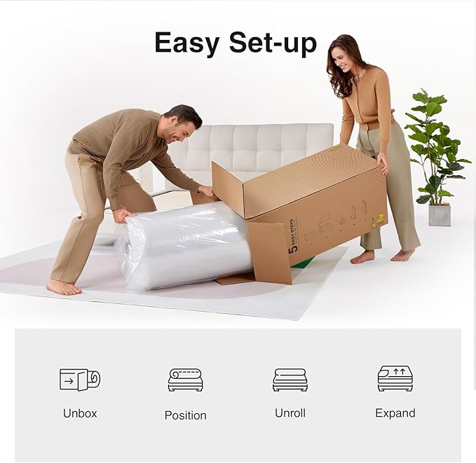 Novilla 6 Inch Twin XL Mattress,Bonnell Spring Mattresses for Spine Support, XL Twin Mattress in a Box with Cooling Adaptive Foam- Medium Feel Certipur-Us Certified (Ideal for Youth/Guest Rooms)