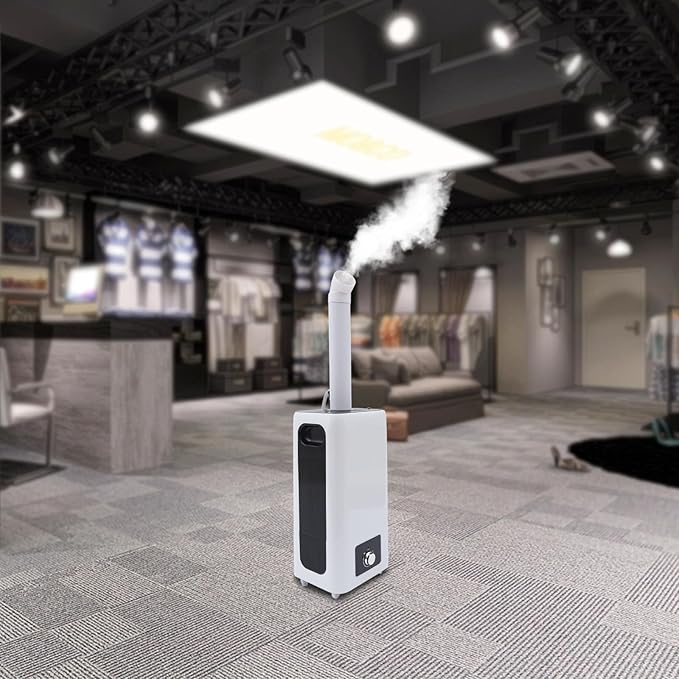Industrial Ultrasonic Humidifier, 23.8L/6.29Gal Commercial Automatic Humidifier for 1614-2153ft² Rooms, 2000ml/h Mist Output, Fruits and Vegetables Preservation Sprayer