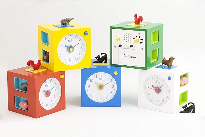 KOOKOO KidsAlarm Yellow, with 5 Different Farm Animals and Their Wake-up Calls (Natural Field Recordings)