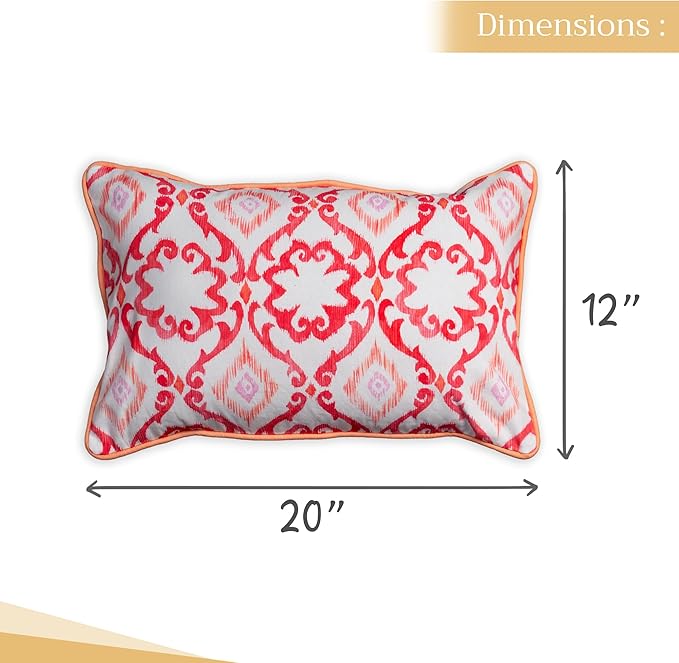 Maison d' Hermine Decorative Pillow Covers 12x20 Inch Rectangle 100% Cotton Throw Pillow Covers with Invisible Zipper for Living Room Couch, Chair, Sofas, Bedroom, Home (Hesperides - Tapisserie)