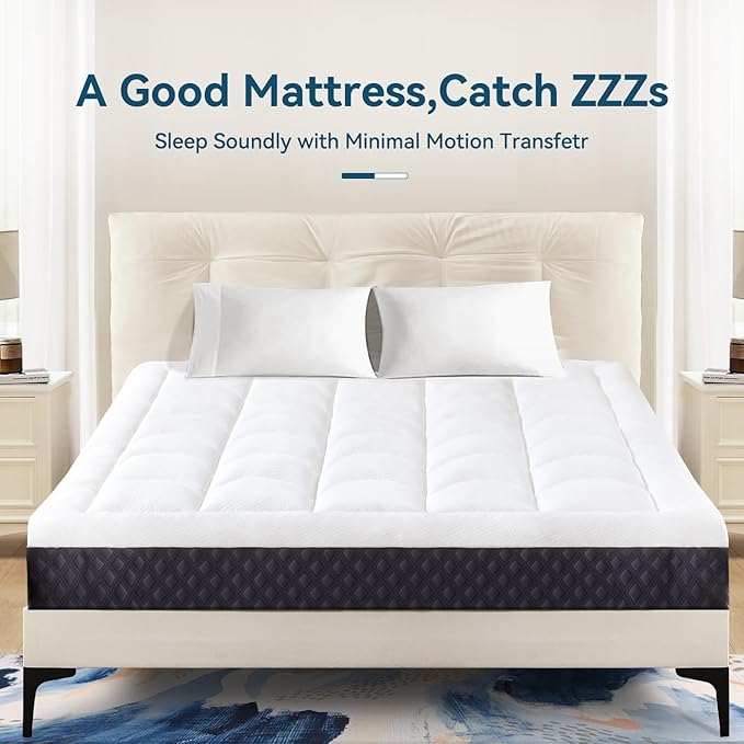 5 inch King Size Memory Foam Mattress in a Box – Cooling Gel‑Infused Foam, Pressure‑Relief Comfort, Fiberglass-Free, CertiPUR‑US® Certified