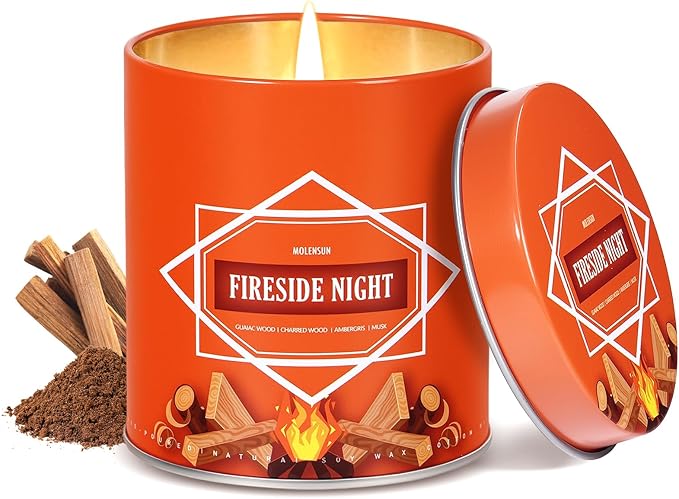 Fall Candle – Autumn Hearthglow Scented Soy Candle (9oz), 50-Hour Burn, Autumn Decor, Holiday Gift for Women & Men