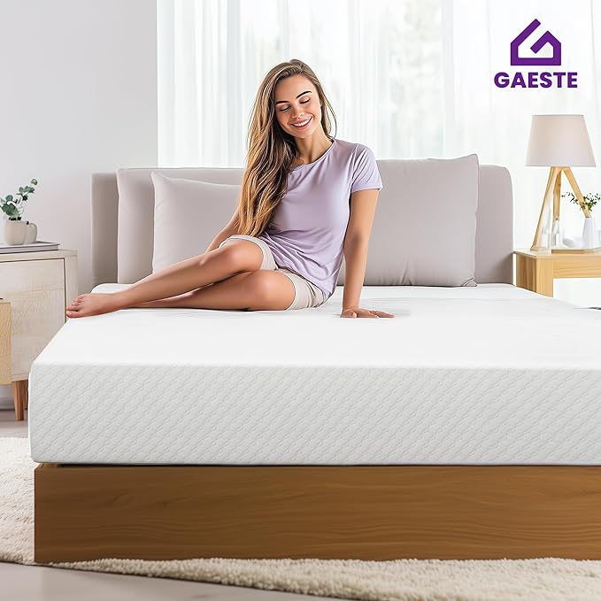 GAESTE 12 Inch Full Cooling Gel Memory Foam Mattress Medium Firm for Cool Sleep Pressure Relieving CertiPUR-US Certified Foam, Convenient Mattress in a Box Fiberglass Free (Full, 12 in)
