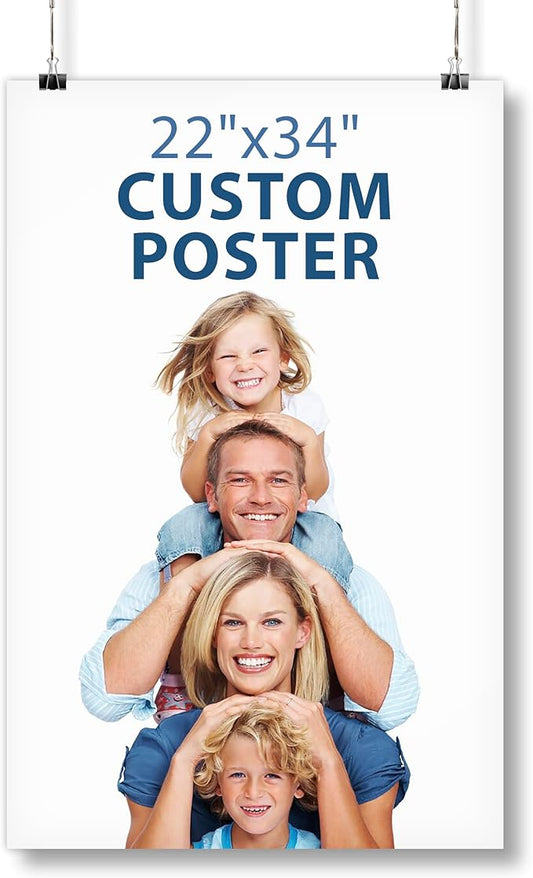 Smile Art Design Custom Poster Print, Personalized Poster Printing, Customized Wall Art Living Room Decor, Upload Your Image/Photo - 22x34 inches