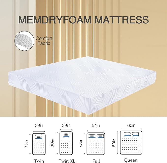 5 Inch Twin Mattress,Gel Memory Foam Mattress Twin Bed Mattress in a Box,Medium Firm Mattresses for Pressure Relief,Twin Size Mattress for Kids,Bunk Bed,CertiPUR-US Certified