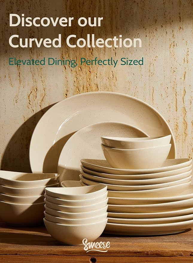Sweese 4 oz porcelain bowls set of 6 - small dipping, sauce, snack side dish bowls - microwave, dishwasher, oven safe beige