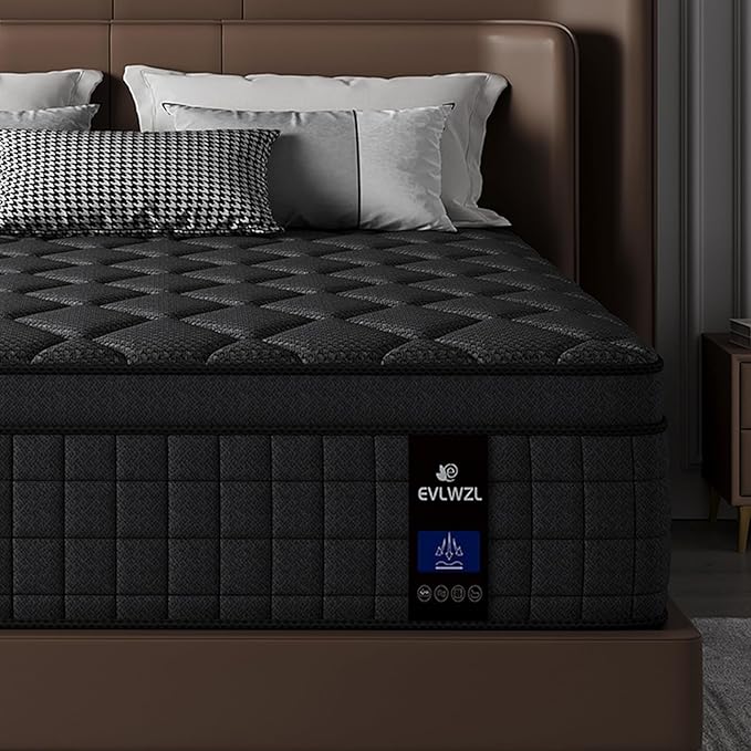 12 Inch Full Size Mattress, Medium Firm Hybrid Full Mattresses, Memory Foam Mattress in a Box with Individually Wrapped Pocket Springs, Reinforced Edge Support,Pressure Relief,Motion Isolation