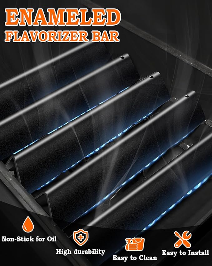 7636 Flavorizer Bars 15.3 inch for Weber Spirit Grill Parts Spirit 300 & GS4 Spirit II 300 315 320 330 S310 E310 Grill Parts with Front Control, 5 Pcs Flavor Bars Heat Plates for Weber 67046