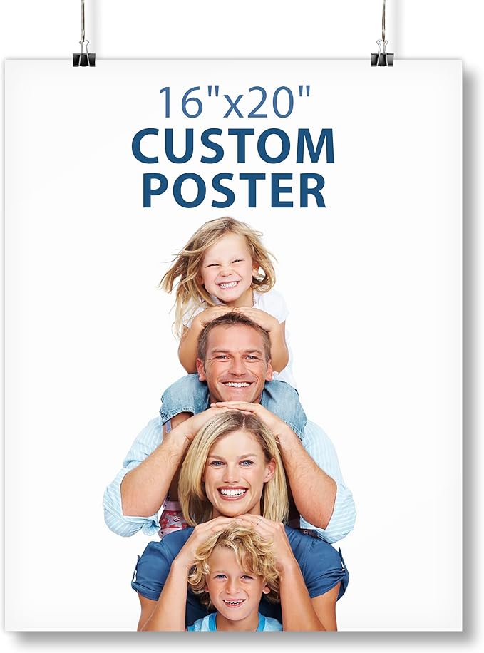 Smile Art Design Custom Poster Print, Personalized Photo to Poster Printing, Photo Print Gift Wall Art Prints, Upload Your Image/Photo - 16x20 inches