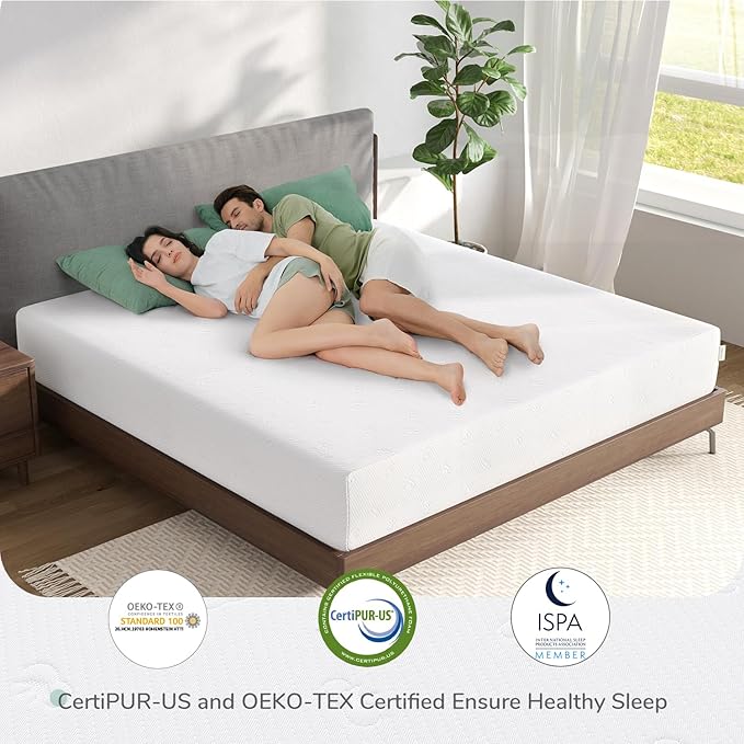 Novilla Twin Mattress, 6 Inch Twin Memory Foam Mattress for Pressure Relief & Comfort Sleep, Removable Washable Cover,CertiPUR-US Certified Mattresses in a Box，Medium Firm