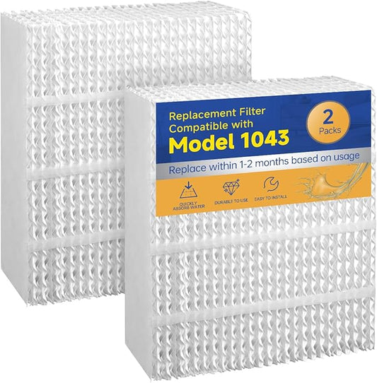 EP9800 1043 Evaporative Humidifier Wick Replacement for AIRCARE EP9700 EP9500 SS390DWHT 821000 826000 826800 Bemis Space Saver 800 Series Essick Air EP9R-Series 2 Pack