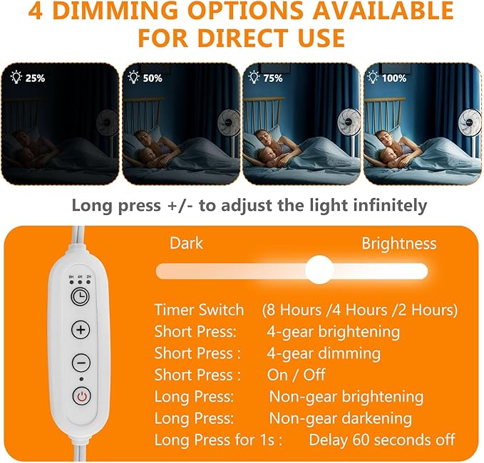 Candle Warmer Lamp with Timer, Dimmable Candle Lamp with 2 Bulbs GU 10 50W, Candle Warmer for Jar Candles Adjustable Height Candleholder, Housewarming Gifts Birthday Gifts for Women Mom Sleeplessness