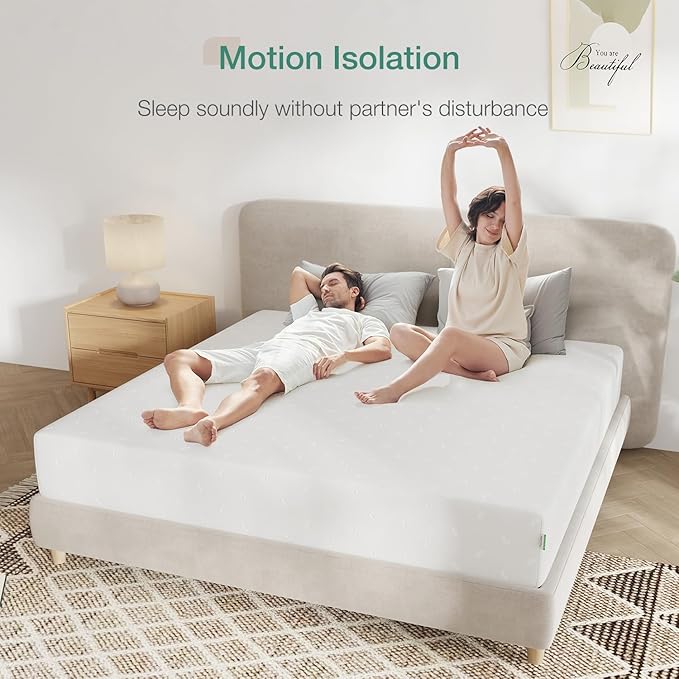 Novilla Queen Size Mattress, 10 Inch Memory Foam Mattress Queen for Supportive & Pressure Relief, Removable Washable Cover,CertiPUR-US Certified Mattresses in a Box, Firm
