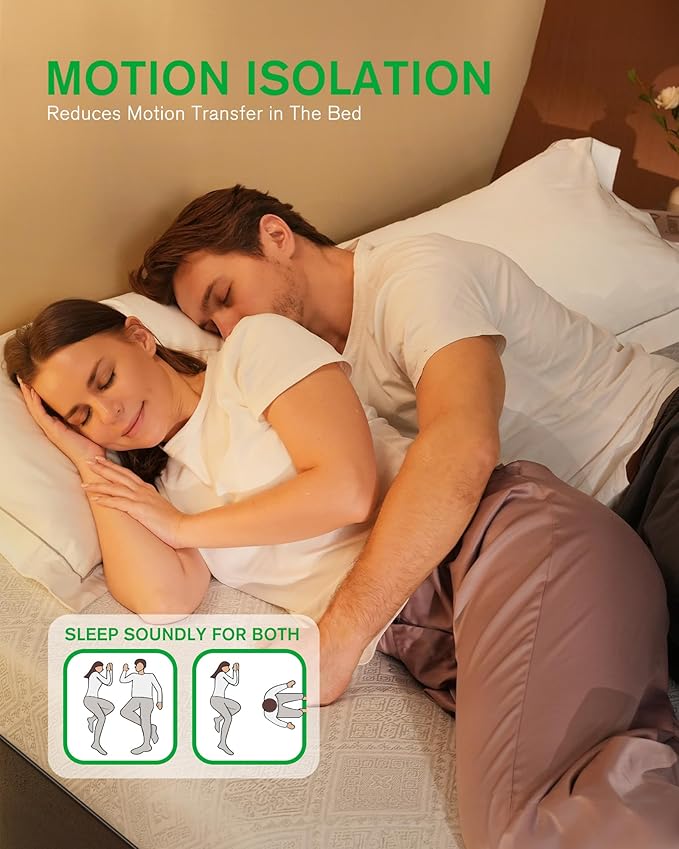 Queen Bed Mattress, 12 Inch Cooling Gel Memory Foam Mattress for Pressure Relief, Made in USA Queen Size Mattresses in a Box, Fiberglass Free, Medium Firm, CertiPUR-US Certified, Motion Isolation