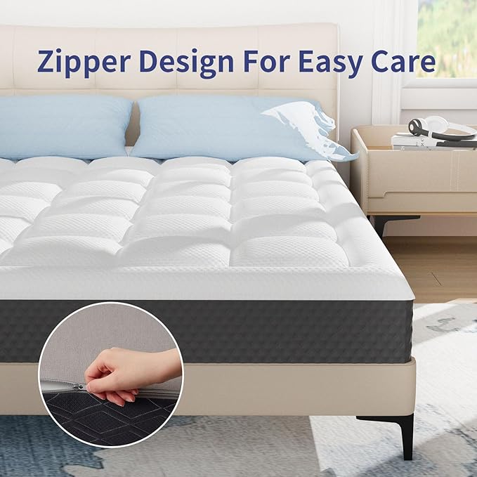 6 inch Full Size Memory Foam Mattress in a Box – Cooling Gel‑Infused Foam, Pressure‑Relief Comfort, Fiberglass-Free, CertiPUR‑US® Certified