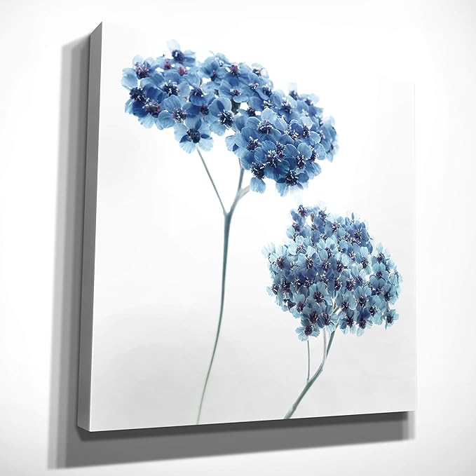 Wexford Home Gorgeous Blue III Gallery Wrapped Canvas Wall Art, 24x24,