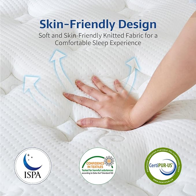 Starage Twin Mattress | 10 inch Hybrid Mattress Twin Memory Foam | Medium Firm Feel for Motion Isolation | Edge Support Pressure Relief|Bed in a Box,CertiPUR-US Certified