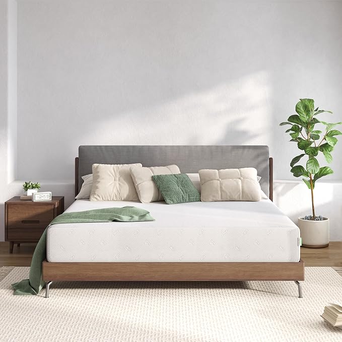 Novilla Queen Size Mattress, 8 Inch Memory Foam Mattress Queen for Pressure Relief & Comfort Sleep, Removable Washable Cover,CertiPUR-US Certified Mattresses in a Box, Medium Firm