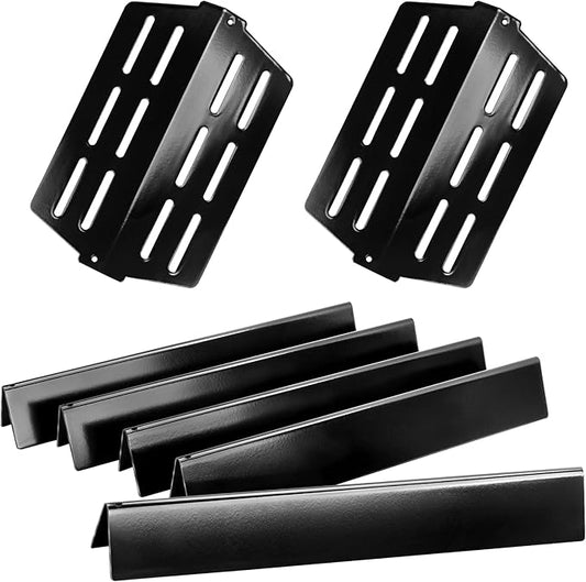 GGC Flavorizer Bars and Heat Deflectors for Weber Genesis 300 Series Genesis E310 E320 E330 S310 S320 S330 EP-310 EP-320 EP-330, Porcelain-enameled Flavor Bar Replacement for Weber 7620 7621