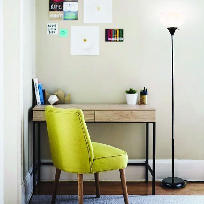 Newhouse Lighting 71-in. Charles Black Modern Standing Lamp NHFL-CH-BK, Floor Lamp for Living Room, Bedroom, and Other Home Decor, Ambient Lighting and Mood Lighting for Office Decor
