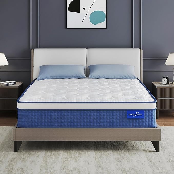 King Size Mattress 12 Inch Hybrid Mattress in a Box, Medium Firmness, Foam and Individual Pocket Springs for Motion Isolation & Pressure Relief, CertiPUR-US Certified, 76" x 80"