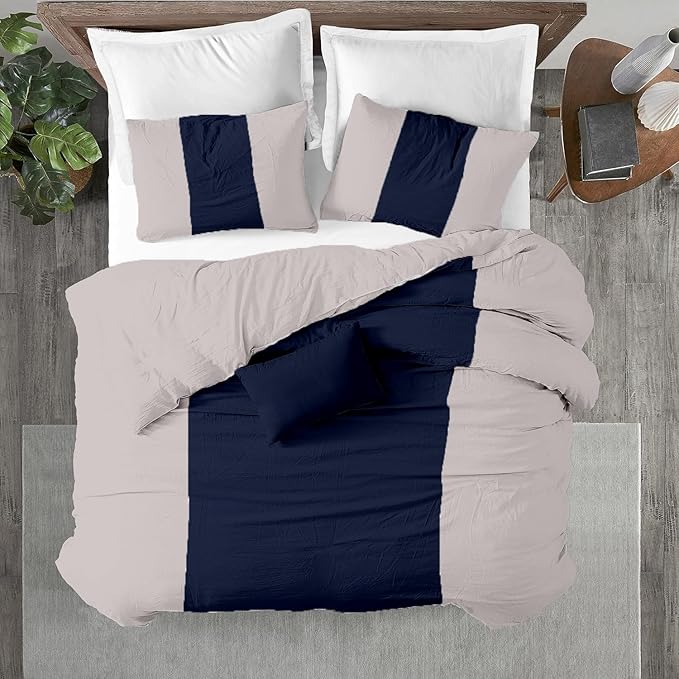 Kotton Culture 1 Pc King Size Duvet Cover Only -100% Egyptian Cotton Sateen 600 Thread Count Ultra Soft Premium Durable Comforter Cover Zipper Closure & Corner Ties (Dashing Blue, King 102"x94")