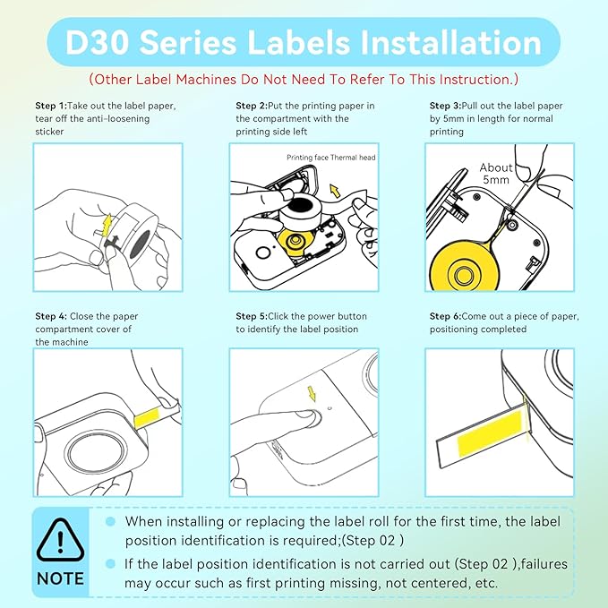 Label Maker Tape Refill 12mm 0.47, Standard Laminated Thermal Label Tape Replacement, 0.47"×1.57"(12×40mm) 1650 Labels/10Rolls/Pack, High Definition Labeling Tape for Home Office School Hotel