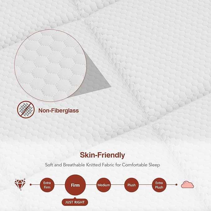 Queen Mattress-12 Inch Hybrid Mattress Queen Size in a Box with Gel Memory Foam and Individual Pocket Springs,Motion Isolation&Pressure Relief& Cooling &Firm Feel