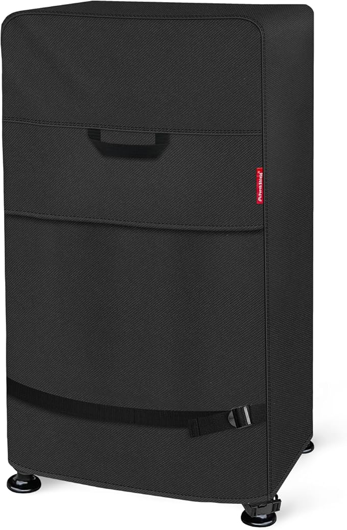 Porch Shield 40 Inch Electric Smoker Cover for Masterbuilt Smoker, Waterproof Heavy Duty Outdoor Smoker Grill Covers 24W x 18D x 40H inch, Black