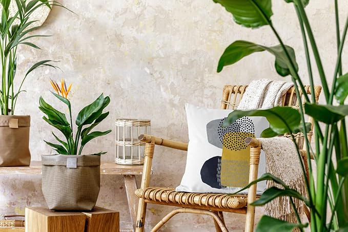 Jartinle Yellow Grey Abstract Throw Pillow Covers 20x20 Mid Century Modern Accent Geometric Pillow Covers Minimalist Set of 4 for Couch Home Décor