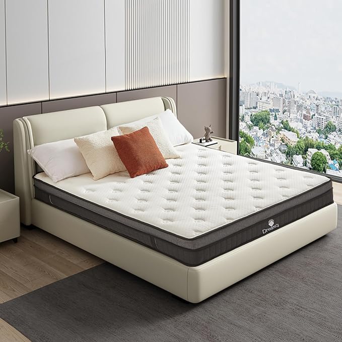 Twin Mattress,Twin Size Mattresses,Gel Memory Foam and Pocket Spring 8 Inch Hybrid Twin Mattress for Kids,Medium Firm,Breathable Comfort Soft Twin Bed Mattress in a Box,Pressure Relief