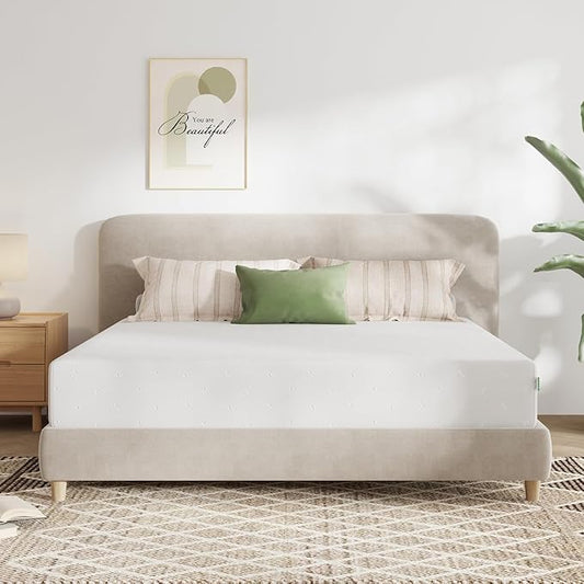 Novilla King Size Mattress, 10 Inch Memory Foam Mattress King for Pressure Relief & Comfort Sleep, Removable Washable Cover,CertiPUR-US Certified Mattresses in a Box, Plush