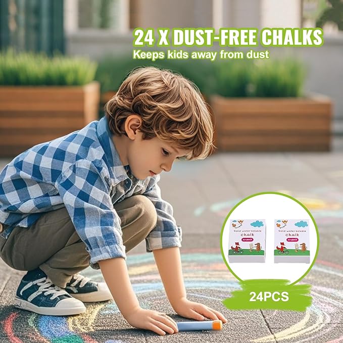 VEVOR Easel Accessory Set, 32 PCS Kid's Art Easel Painting Kit Including Chalks, Dry-Erase Markers & Paper Rolls, Art Supplies Set for Standing Easel, Painting Kit for Toddlers Boys and Girls