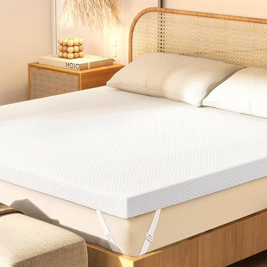 3 Inch Memory Foam Mattress Topper Full Size, 2 Inch Cooling Egg Crate Gel Memory Foam Plus 1 Inch High Density Gel Bed Topper