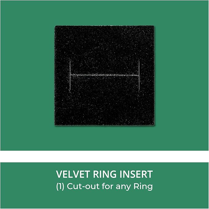TheDisplayGuys - 24-Pack Cardboard Kraft Paper Jewelry Gift Boxes w. Velvet Padding - Ring - Marble White - Square (1.5" x 1.5" x 1.5")