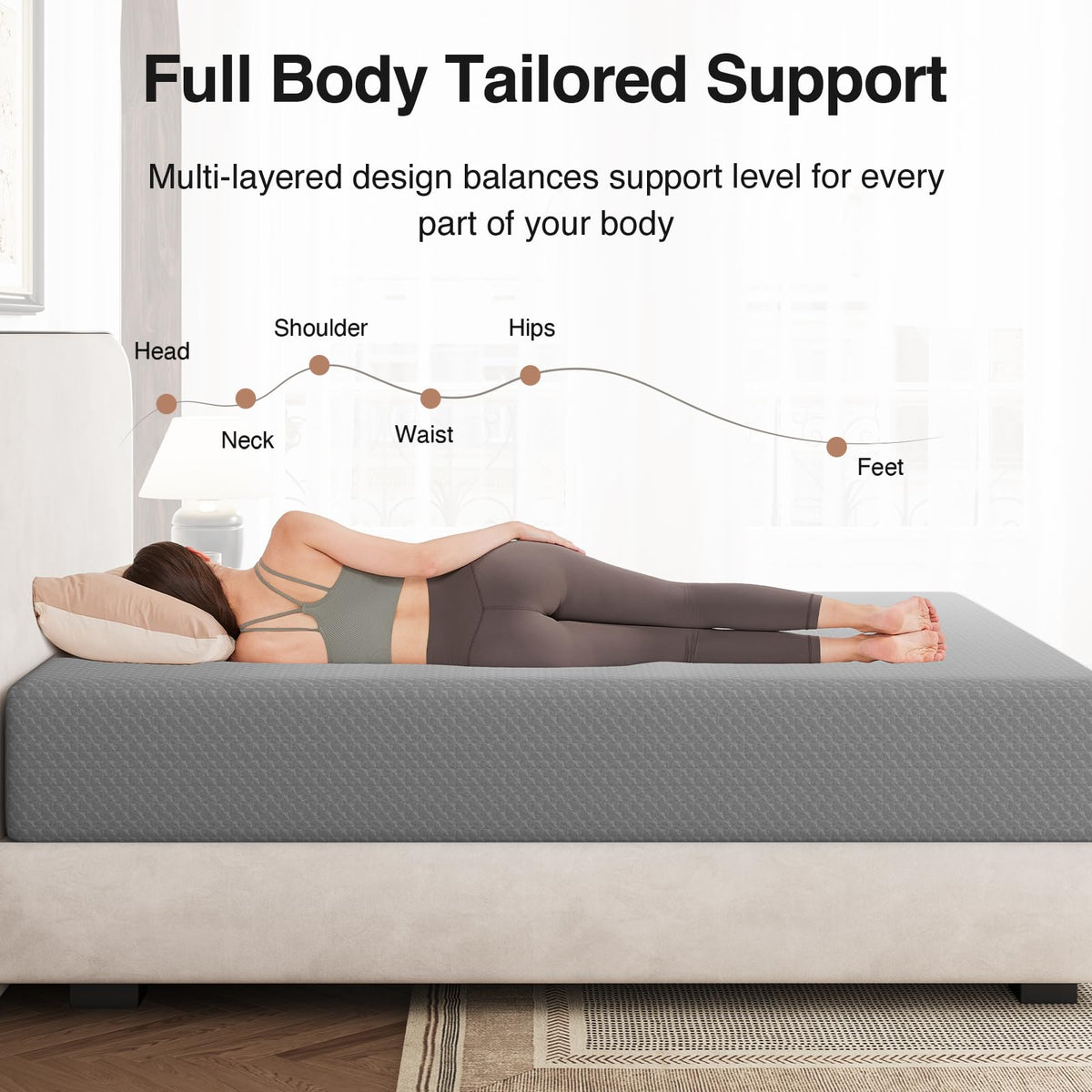 Novilla King Mattress, 10 Inch Gel Memory Foam Mattress King Size