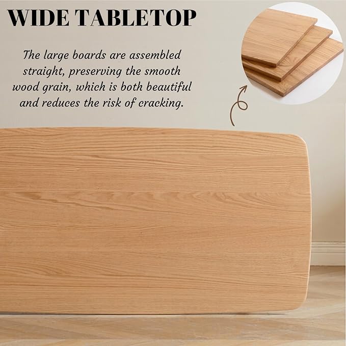 Wood Coffee Table - 2-Tier Oak Coffee Table - Modern Center Coffee Table with Storage Shelf for Living Room, Apartment, and Office