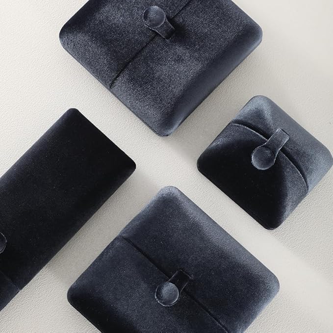 Velvet Bracelet Box，Ceremony Gift Boxes for Jewelry Display，Bracelets Holder for Women，Men Valentine Gifts Case (Grey)