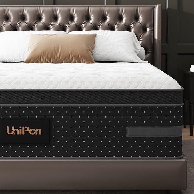 Twin Mattress 10 Inch Firm Hybrid – Pressure Relief Cooling Gel Mattresses with Balanced Support Deep Sleep Fiberglass Free, 365 Night Trial