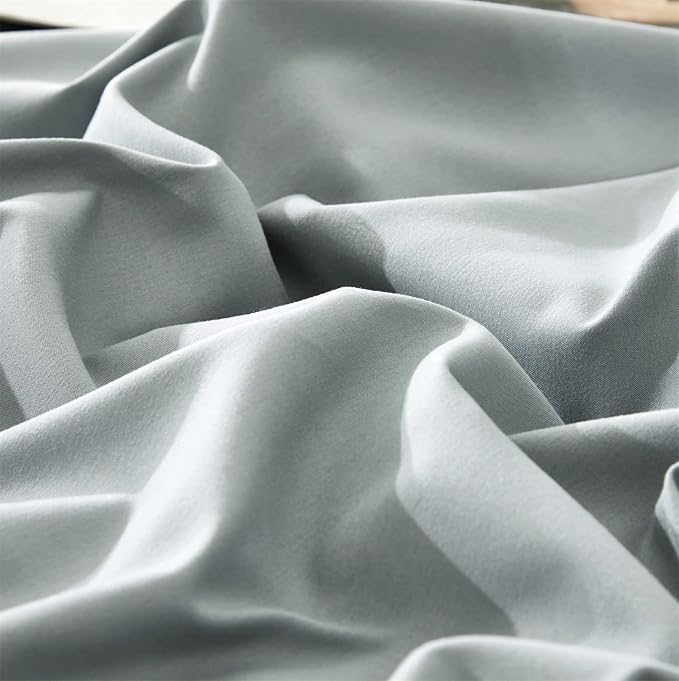 Light Blue Comforter Full Set – Fog Blue Comforter Cloud-Like Comfort Lightweight & Breathable 3-Piece Bedding Set Size Wrinkle-Resistant & Machine Washable