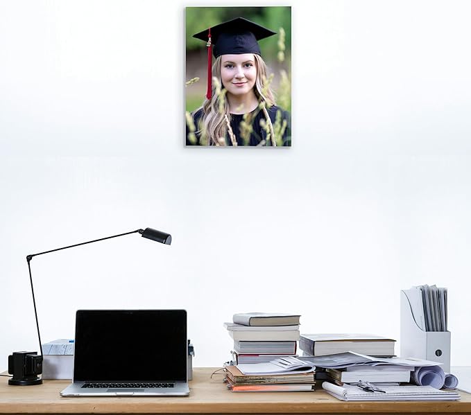 Custom Graduation Canvas Prints with Your Photos,Graduation Decorations, Personalized Graduation Canvas Wall Art Gifts Idea for Daughter, Son, Sibling or Friend (6" X 8")