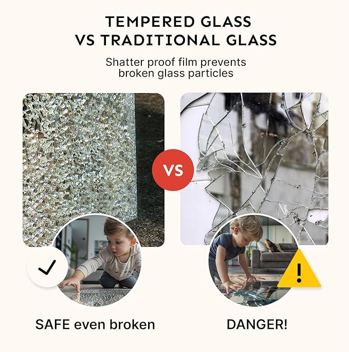 70x28 Frameless Full Length Silver Coating Mirror w/Distortion Free, HD Reflection &Anti Desilvering, Tempered Glass & Shatter Proof Film Doubling Safety, Easy Setup w/Stand, Wall/Standing