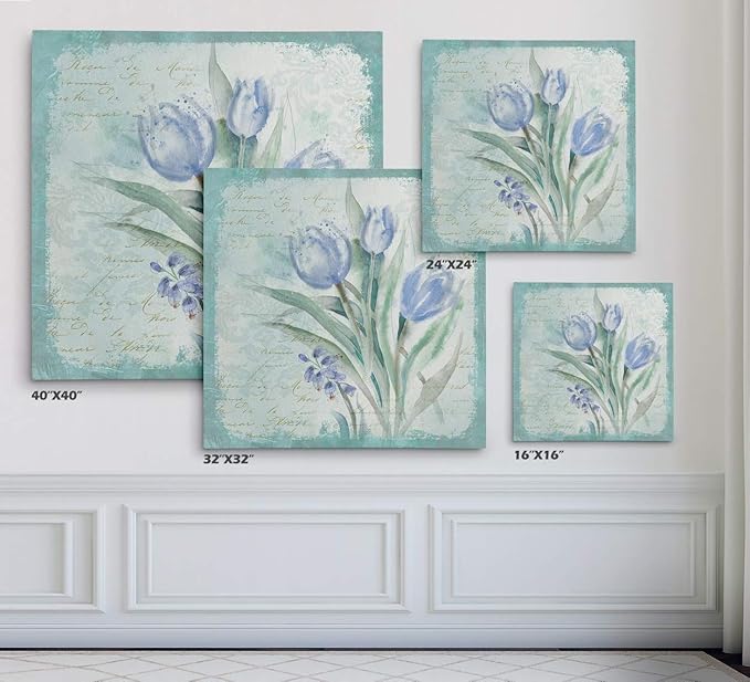 Wexford Home Tulip Medley - Premium Gallery Wrapped Canvas Art Print, 32x32,